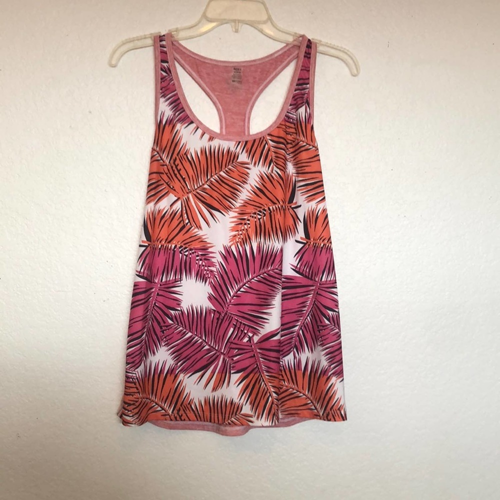 Roxy Fitness Palm Leaf Workout Tank